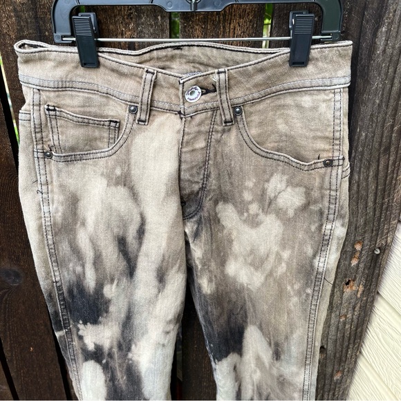Volcom Stone Boardwear Vintage Tie Dye Acid Wash Jeans In Brown Sz 30 - Picture 5 of 15